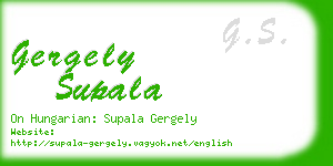gergely supala business card